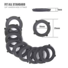 Smotecq 760385292178 Garden Hose Washers Rubber Seals Fit All Standard 3/4 Inch Shower #3