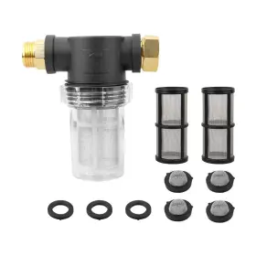 Sooprinse 414741672037 Garden Hose Inlet Filter For High Pressure Washer Sediment Attachment