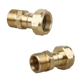 Sooprinse 714035207685 Pressure Washer Swivel Joint Kink Free To Hose Fitting Anti Twist Metric M2 #2