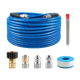 Sooprinse 783907295747 High Pressure Washer Sewer Jetter Kit Button Nozzle And Rotating Jetting N