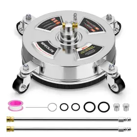 Specilite 810038377254 14 Inch Pressure Washer Surface Cleaner 4000 Psi Power Accessory For Driv