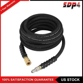 Sdp18004k219s Speedyparts4u 25ft Pressure Washer Hose 4000psi 1/4 Inch Hot/cold Water Replacement Extension