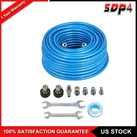 Sdp18005k218s Speedyparts4u 5800 Psi Pressure Washer Sewer Jet Kit 100ft 1/4 Inch Upgraded Pu Hose Blue New