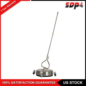 Sdp18008c529v Speedyparts4u 13.7 Inch Pressure Washer Surface Cleaner Max 4000psi With 4 Wheels Stainless Steel