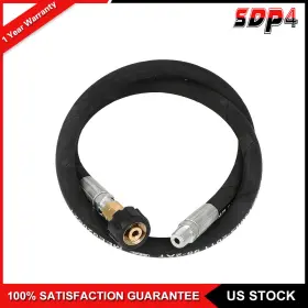 Sdp18017a213s Speedyparts4u 3ft Pressure Washer Whip Hose 3/8 Inch Jumper With Swivel Steel Connector
