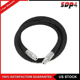Sdp18040c201v Speedyparts4u 4000psi Pressure Washer Whip Hose - Swivel 4 Ft 3/8 Npt Solid M22 Female
