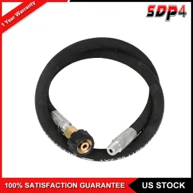 Sdp18049a213s Speedyparts4u 3ft Pressure Washer Whip Hose 3/8 Inch Jumper With Swivel Steel Connector