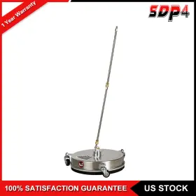 Sdp18096j519s Speedyparts4u 15 Inch Pressure Washer Surface Cleaner With 3 Wheels 4000 Psi 2 Extension Wands