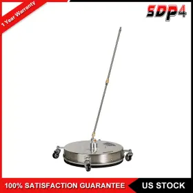 Spd18014a516s Speedyparts4u 18 Inch Pressure Washer Surface Cleaner With 4 Wheels 4000 Psi 2 Extension Wand