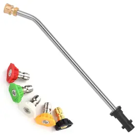 Pistol-5 Ssehcwan Pressure Washer Extension Wand 17.3 Inch Spray Attachment Lance Fo