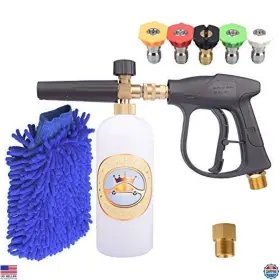 B07dyh59dd Stanley Pressure Washer Foam Cannon Gun With 5 Nozzles And 2 Adapters Cleaning Gloves