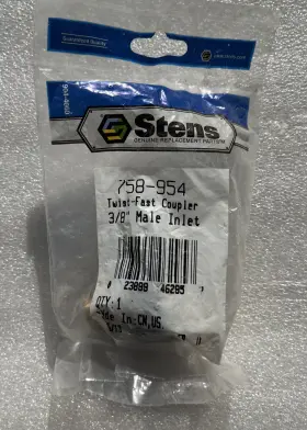 758-954 Stens New Twist-fast Coupler 3/8 Inch Male Inlet 10.5gpm 4000psi