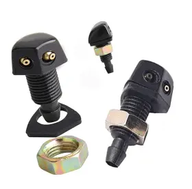 Strendier 760701336074 Pack Of 2 10mm Universal Car Front Windshield Wiper Washer Sprayer Nozzle F