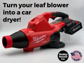 Snc-milwaukee-18v-dual-red Stubby Nozzle Co. Car Drying For Milwaukee M18 Fuel Leaf Blowers - Dual Battery #2