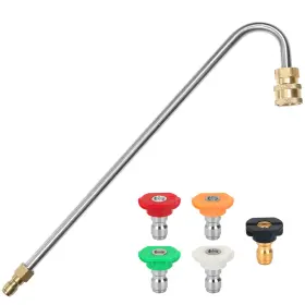 20190910-ip17s Styddi Pressure Washer Gutter Cleaner Attachment 5 Spray Tips 4000 Psi 13 Inch Long