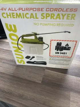 Sj-aps-2g Sun Joe Cordless All Purpose Chemical Sprayer 4-volt 2gallon/u