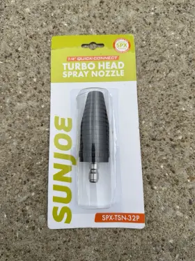 Spx-tsn-32p Sun Joe Pressure Washer Turbo Head Spray Nozzle Quick-connect Fits Most