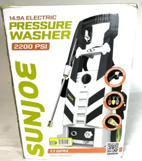 Spx2790-max Sun Joe Electric Pressure Washer 2200 Psi Rated 1.1 Gpm Ftftnewftft