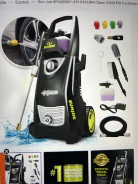 Spx3000-blk Sun Joe New In Box Pressure Washer