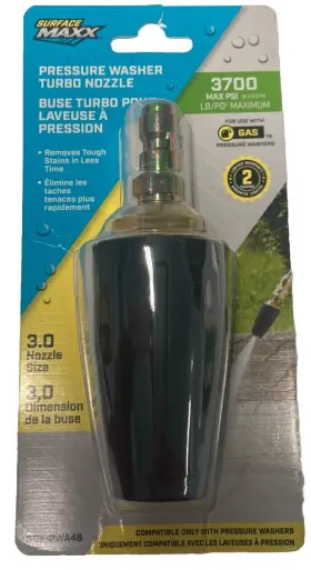 0183832 Surface Maxx Turbo Nozzle 3600 Psi Pressure Washer #2437