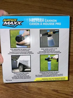 Surface Maxx 879686007395 Surfacemaxx Pro Foam Cannon Car Pressure Washer For Vehicles 5000 Psi - New #3