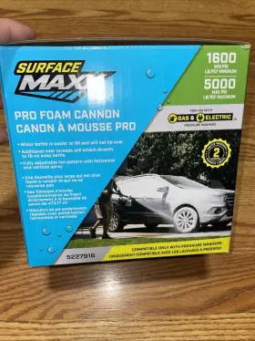 Surface Maxx 879686007395 Surfacemaxx Pro Foam Cannon Car Pressure Washer For Vehicles 5000 Psi - New