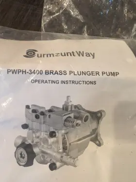 Pwph-3400 Surmountway Pressure Washer Pump 3400 Psi 2.6gpm 3/4 Inch Shaft Brass Horizontal Oem Power Washe #3