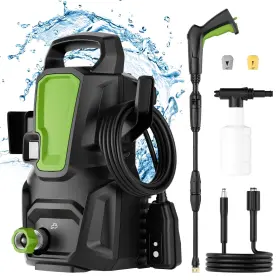 Tacklife 680358294773 Electric Pressure Washer 2000psi Max 1.7gpm 120v Power With 20ft