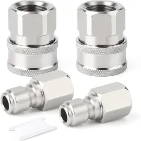 Fc-953s Taisher 4pcs 304 Stainless Steel Pressure Washer 3/8 Inch Npt Female
