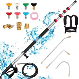 Taotazon 768486349494 24 Ft Pressure Washer Extension Wand Pole For With
