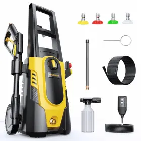 Hc001mu10nba Tcisa Electric Pressure Washer 3700 Psi 2.5 Gpm Corded With 35ft Power Cord