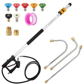 Tecoloy-pwew1 Tecoloy 14ft. Telescoping Pressure Washer Wandpressure Extension Wand With 5 P