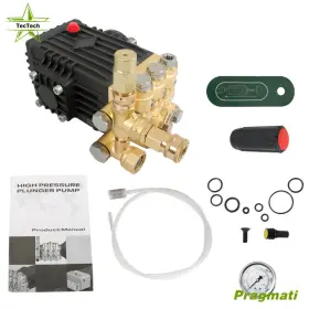 Pr4167896 Tectech 4.9gpm 3600 Psi Pressure Power Washer Pump 24mm Solid Shaft Belt Drive Us