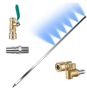 Telwish Rcw-01 New 40 Inch 4500 Psi Stainless Steel Radiator Cleaning Wand/valve Switch