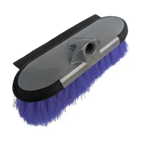 Tb-10sb01 Teravan 10 Inch 2 In 1 Water Flow Through Scrub Brush Car Wash With Blue