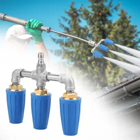 Thesiliconvalley 655887908699 1/4 Inch Triple Turbo High Pressure Washer Nozzle 4000 Psi Car Wash Spray Head Tool