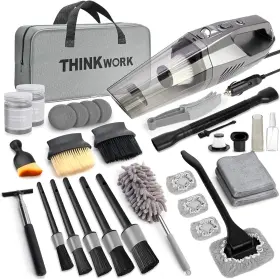 W6201-us Thinkwork Car Cleaning Kit Vacuum Detailing Interior Gray