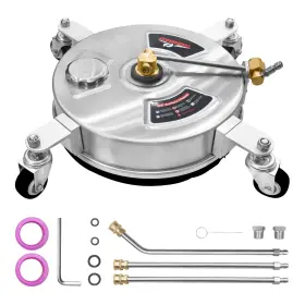 Xl-01 Thunderbay Compact 2-in-1 Pressure Washer 13 Inch Surface Cleaner With 4 Wheels Stainless St