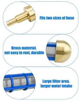 Tikscience 791162906063 Pressure Washer Filter Brass 3/4ftft 5/8ftft Hose Water Suction Strainer Pickup Filt #2