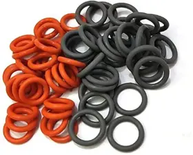 Titiskin 411523948580 1/4 Inch And 3/8 Pressure Washer Qd Colored O-rings &3/8 25 50pack Red Grey