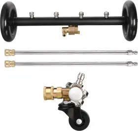 Tool Daily 445042025001 Dual-function Undercarriage Cleaner With Swivel Wheel Surface Cleane