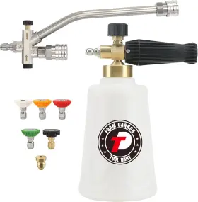 Tool Daily 726084777712 Foam Cannon For Pressure Washer With Double Tip Attachment Dual Lanc