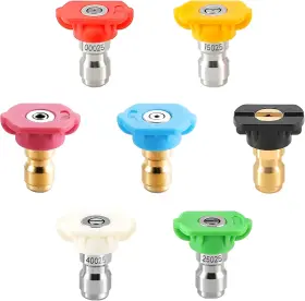 Jt001-8 Tool Daily Pressure Washer Tips Set Of 7 Power Orifice 2.5 Colors