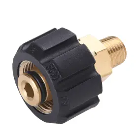 Jt022-8 Tool Daily Pressure Washer Adapter Female Metric M22 To 1/4 Inch Male Npt Fitting 5000 Psi