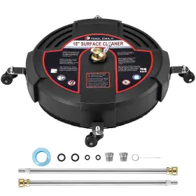 Jt064-4 Tool Daily 18 Inch Surface Cleaner For Pressure Washer With 4 Wheels Driveway Power Was
