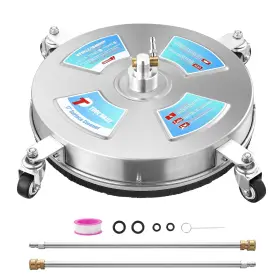 Jt099-2 Tool Daily 17 Inch Surface Cleaner For Pressure Washer Stainless Steel Driveway Power Washe