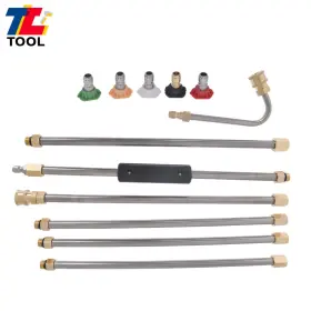 Tl2995636 Tool Library 4000psi 5 Cleaner Nozzle And Hose High Pressure Washer Extension Wand Set Kit
