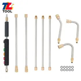 Tl6426026 Tool Library 9 Pack 1/4 Inch Connect Pressure Washer Extension Wand Upgrade Power Lance