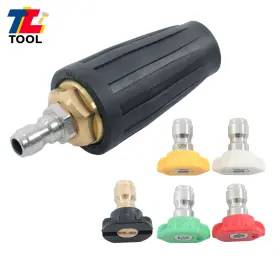 Tl6426192 Tool Library 1/4 Inch 3600 Psi 360 Rotating Turbo High Pressure Turbine Nozzle Set For Ryobi