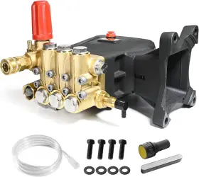 Toolcy 445049064072 Pressure Washer Pump 3600-4000 Psi Max 4 Gpm Triplex Plunger Pu